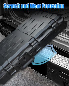 KKTR-CAR heavy-duty adhesive tape back detail illustrating tool-free installation benefit
