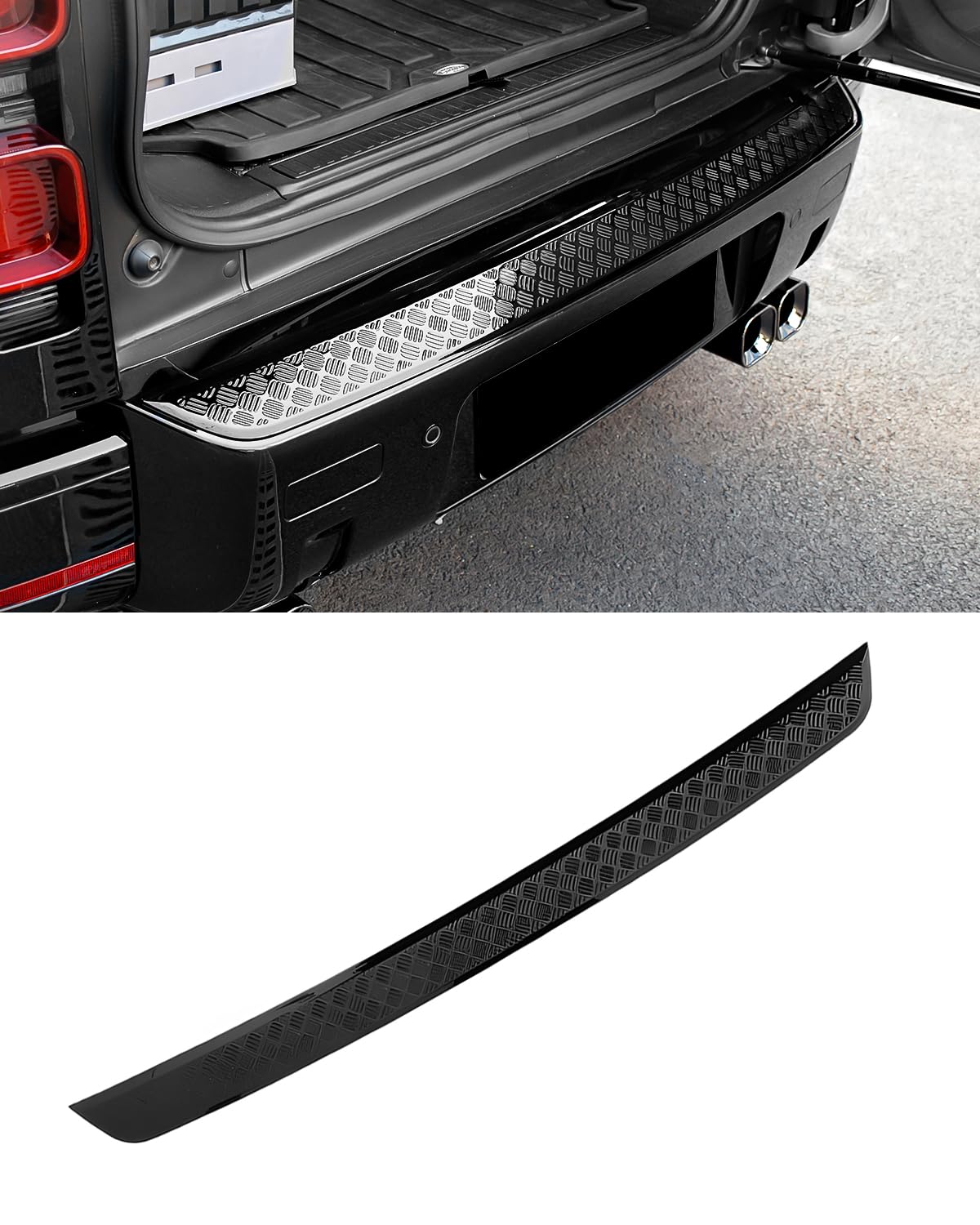 KKTR-CAR front view of glossy black bumper cover showing fit and finish benefit