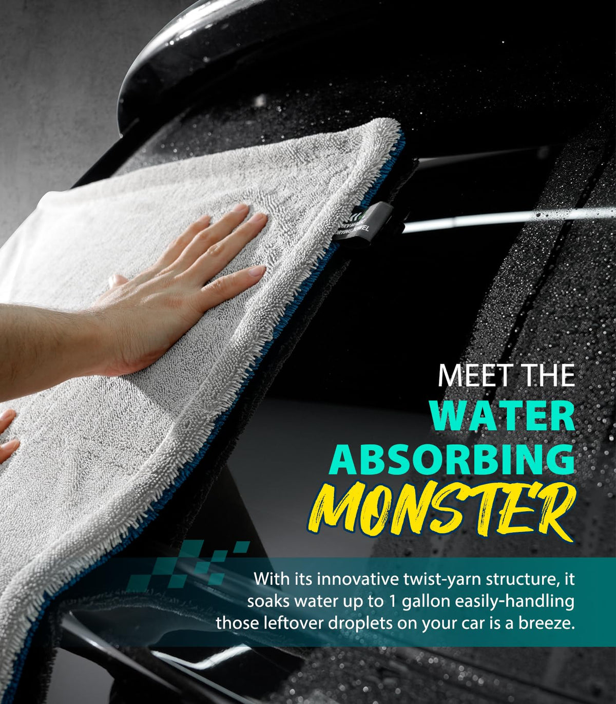 KKV towel seamless edge detail protecting paint from scratches