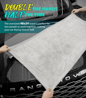KKV towel packaging and care tag showing machine-washable durability