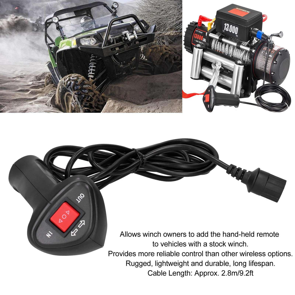 Klanata in offroad lifestyle setting showing reliable winch control benefit