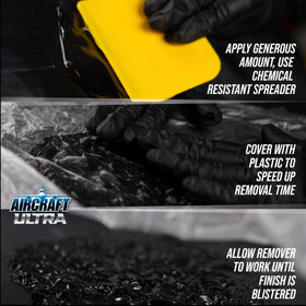 KLEAN-STRIP before and after panel showing stripped metal and restoration-ready benefit