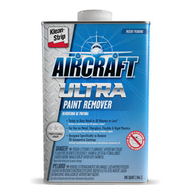 KLEAN-STRIP Aircraft ULTRA quart bottle front view showing product and easy storage benefit