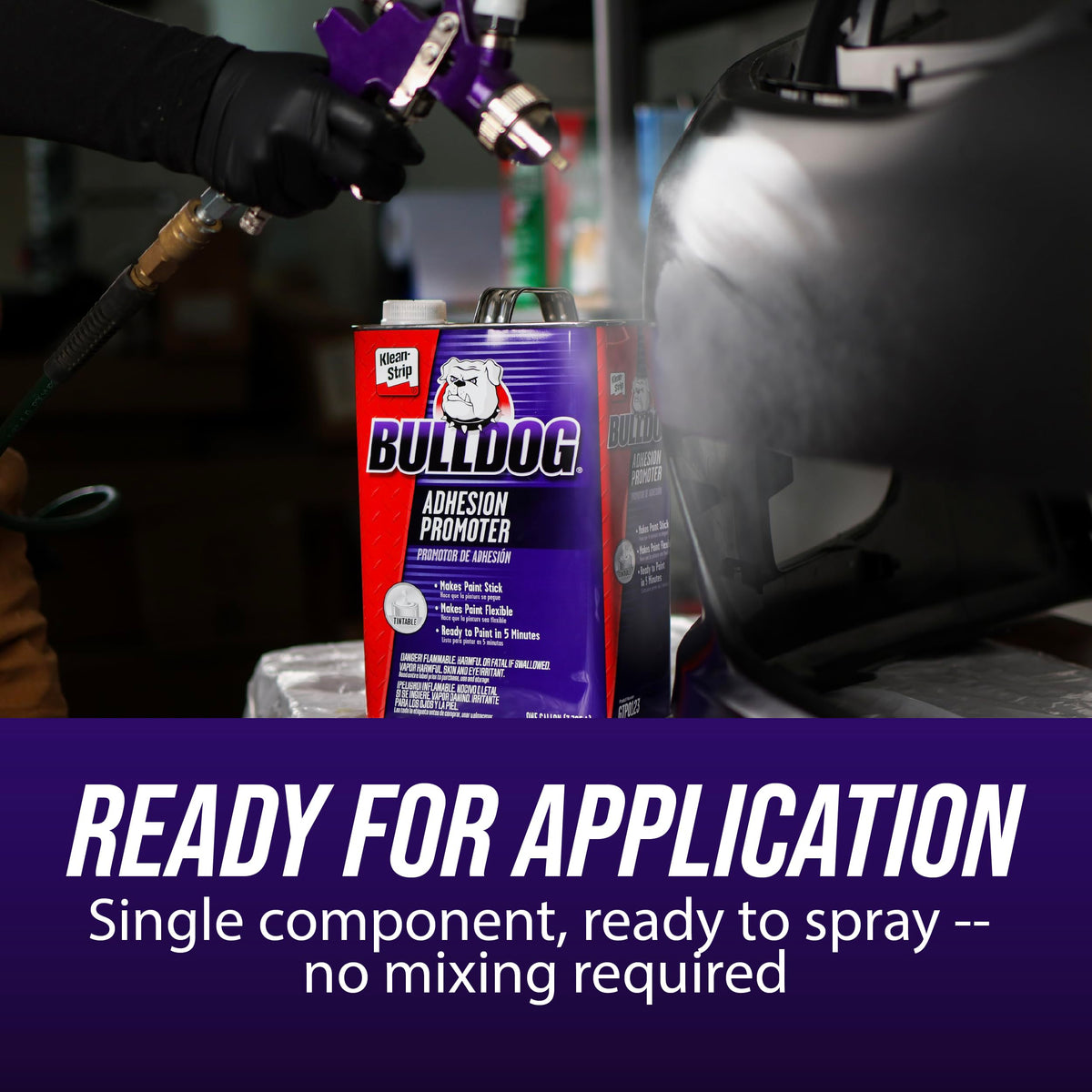 Klean-Strip Bulldog filling a 320-grit scratch to illustrate surface smoothing benefit