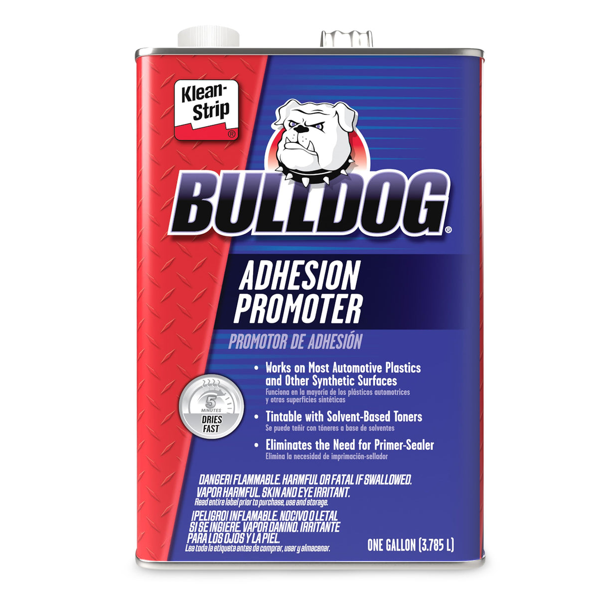 Klean-Strip Bulldog front view of one-gallon container showing product identity and benefits