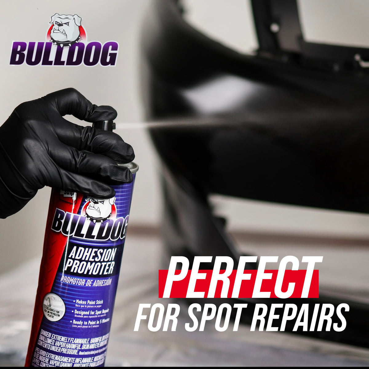 KLEAN-STRIP Bulldog applied on bumper before and after painting benefit
