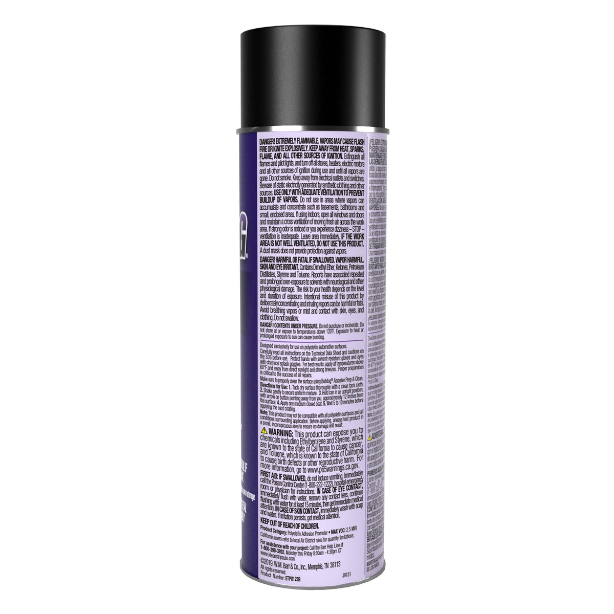 KLEAN-STRIP Bulldog spraying on plastic part demonstrating fast prep