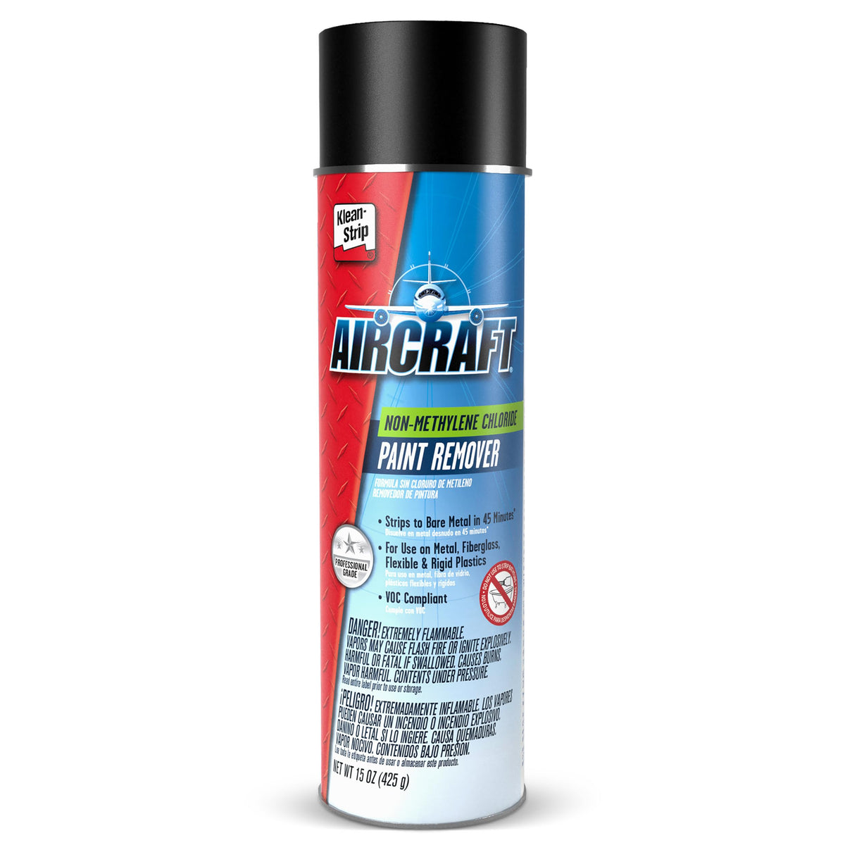 KLEAN-STRIP aerosol can front view showing product branding and size, quick selection benefit
