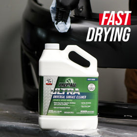 KLEAN-STRIP before and after car panel demonstrating improved paint prep