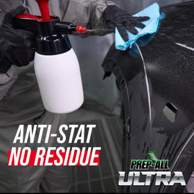 KLEAN-STRIP wiped with lint-free cloth removing grease for clean surface