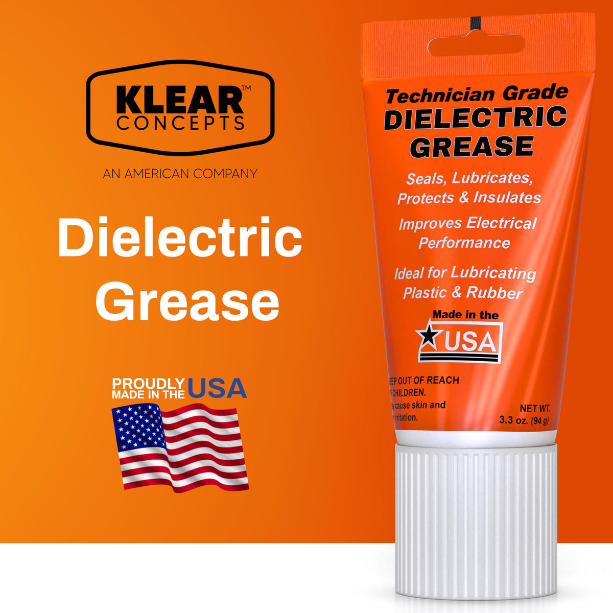 Klear Concepts grease texture close-up showing smooth silicone consistency for easy application