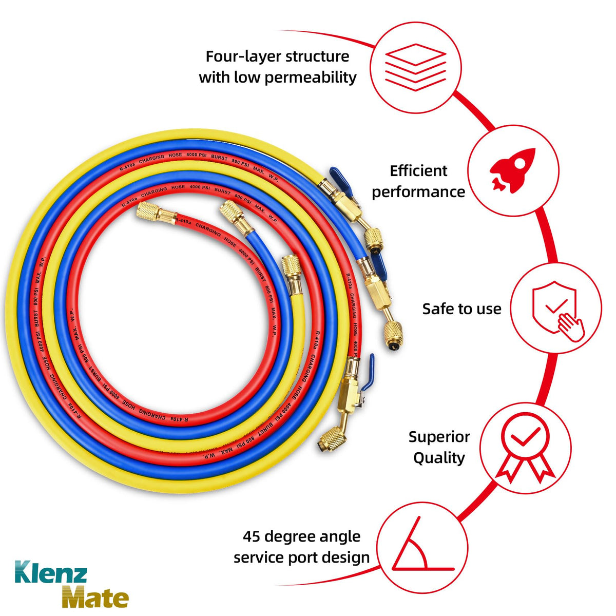 KlenzMate compact ball valve close-up highlighting easy shutoff benefit