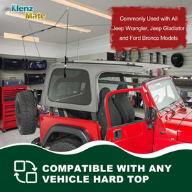 KlenzMate rope and nylon thumbscrew close detail for easy operation