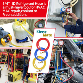 KlenzMate hose in technician use showing efficient service connection benefit