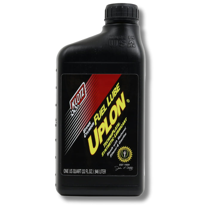 Klotz UpLon front label showing product identity and quart size benefits
