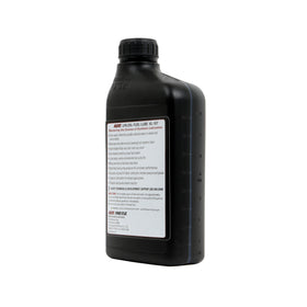 Klotz UpLon label close-up listing features and compatible fuel types