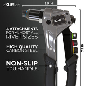 KLRS HSS drill bits with rivets displayed for correct hole preparation