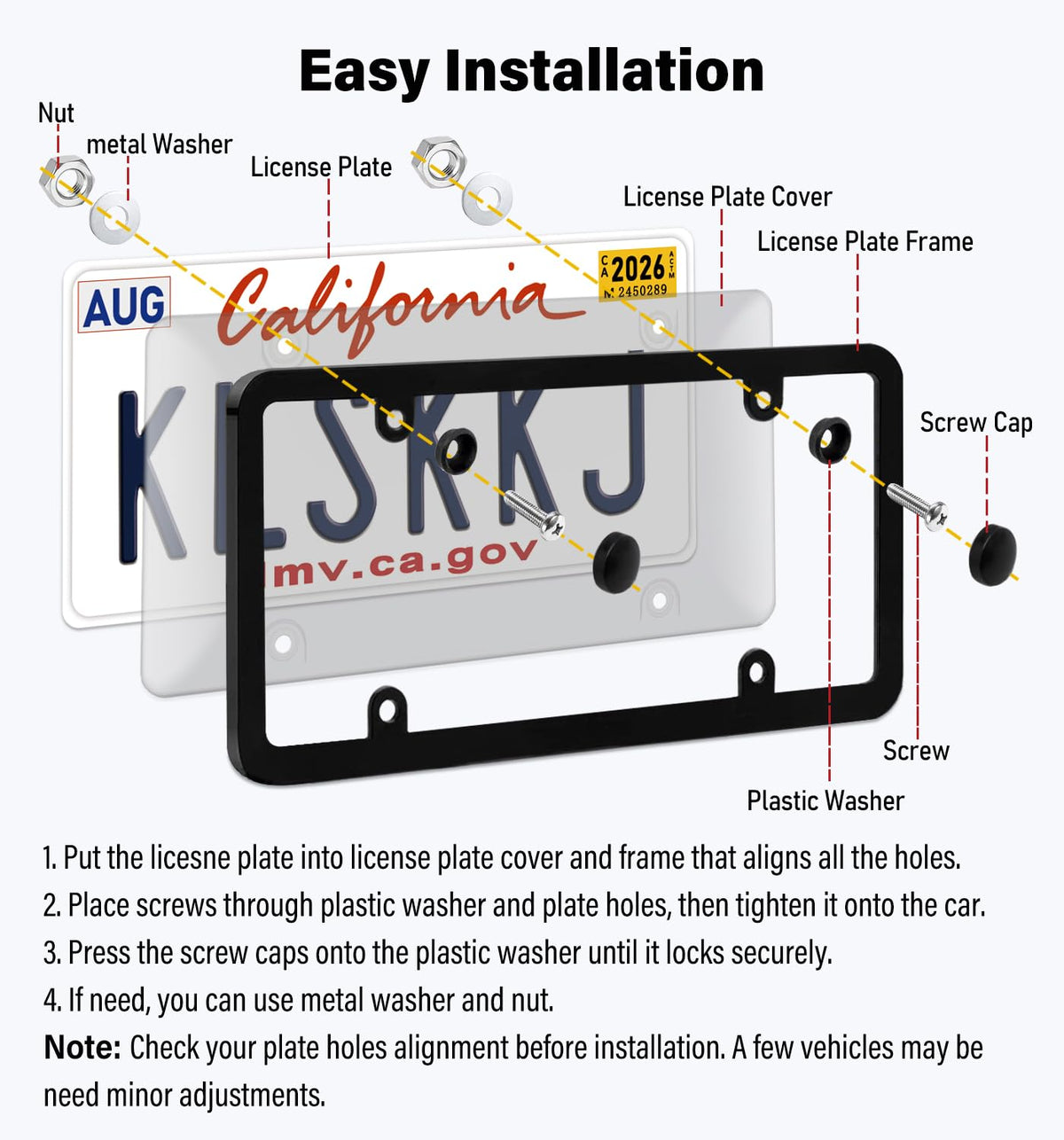 KLSKKJ angled cover showing unobstructed plate characters for readability