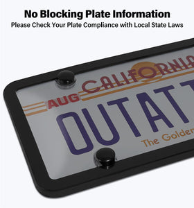 KLSKKJ side-by-side with standard plate illustrating correct sizing