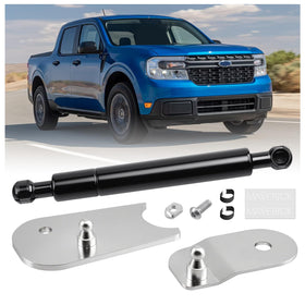 Klutchtech front packaging showing complete Maverick tailgate assist kit and benefits