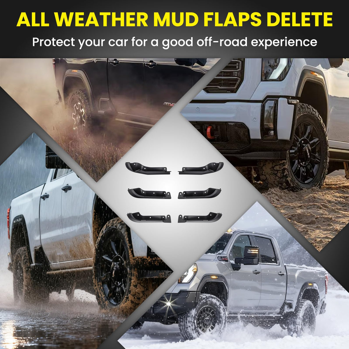 Klutchtech-equipped Sierra on dirt road showing improved aesthetics and practicality
