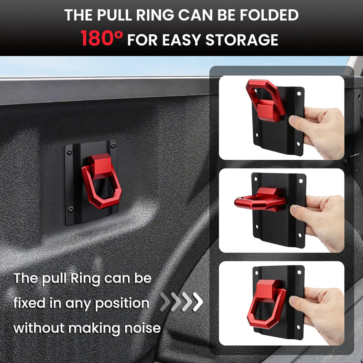 klutchtech mounted in Ford truck bed demonstrating secure cargo fastening