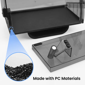 Klutchtech packaging with included tray, tissue box and rounded metal plate