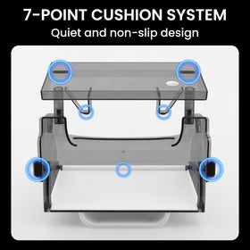 Klutchtech size comparison beside hand showing compact scale and space-saving benefit