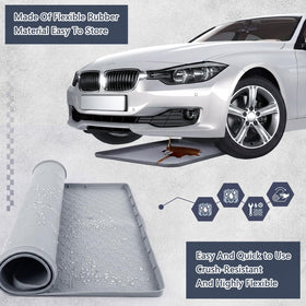 klyyo clyro mat under car catching drips to protect garage