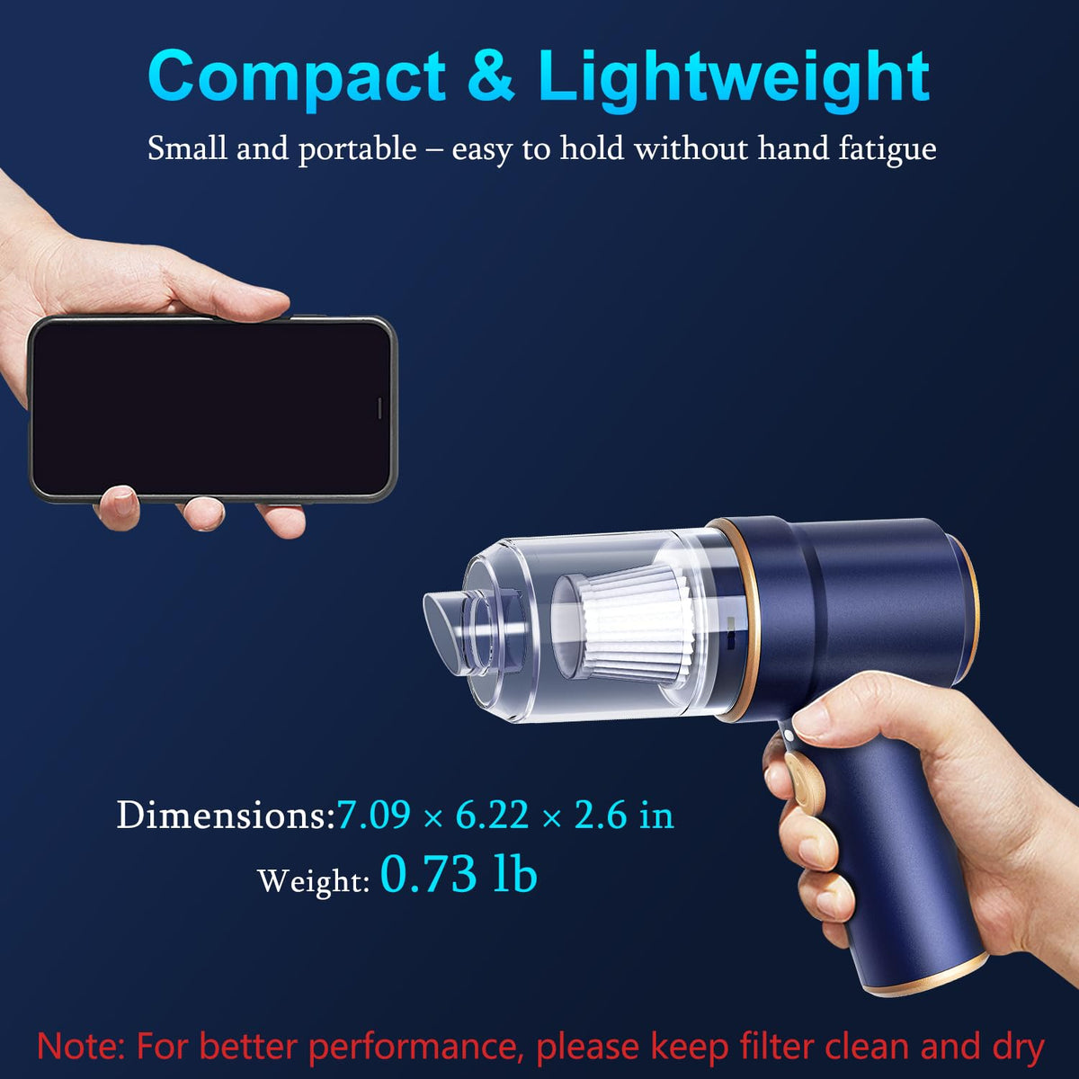KMM in blow mode expelling dust, replacing disposable compressed air cans