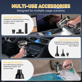 KMM blow nozzle clearing keyboard dust quickly and safely