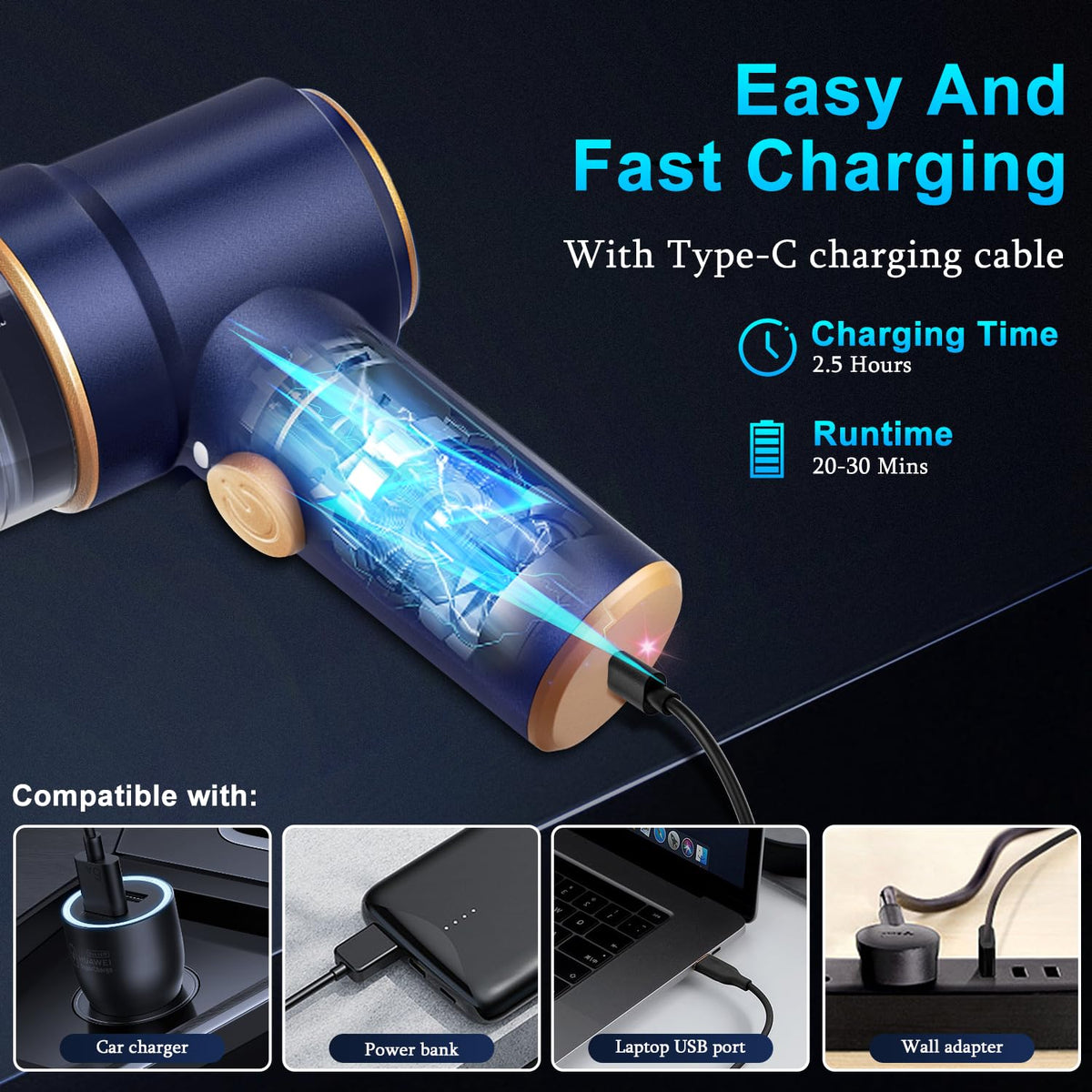 KMM handheld vacuum cleaning a laptop keyboard, protecting electronics from dust