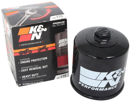 K&N KN-175 front view showing filter design and durable shell for reliable protection
