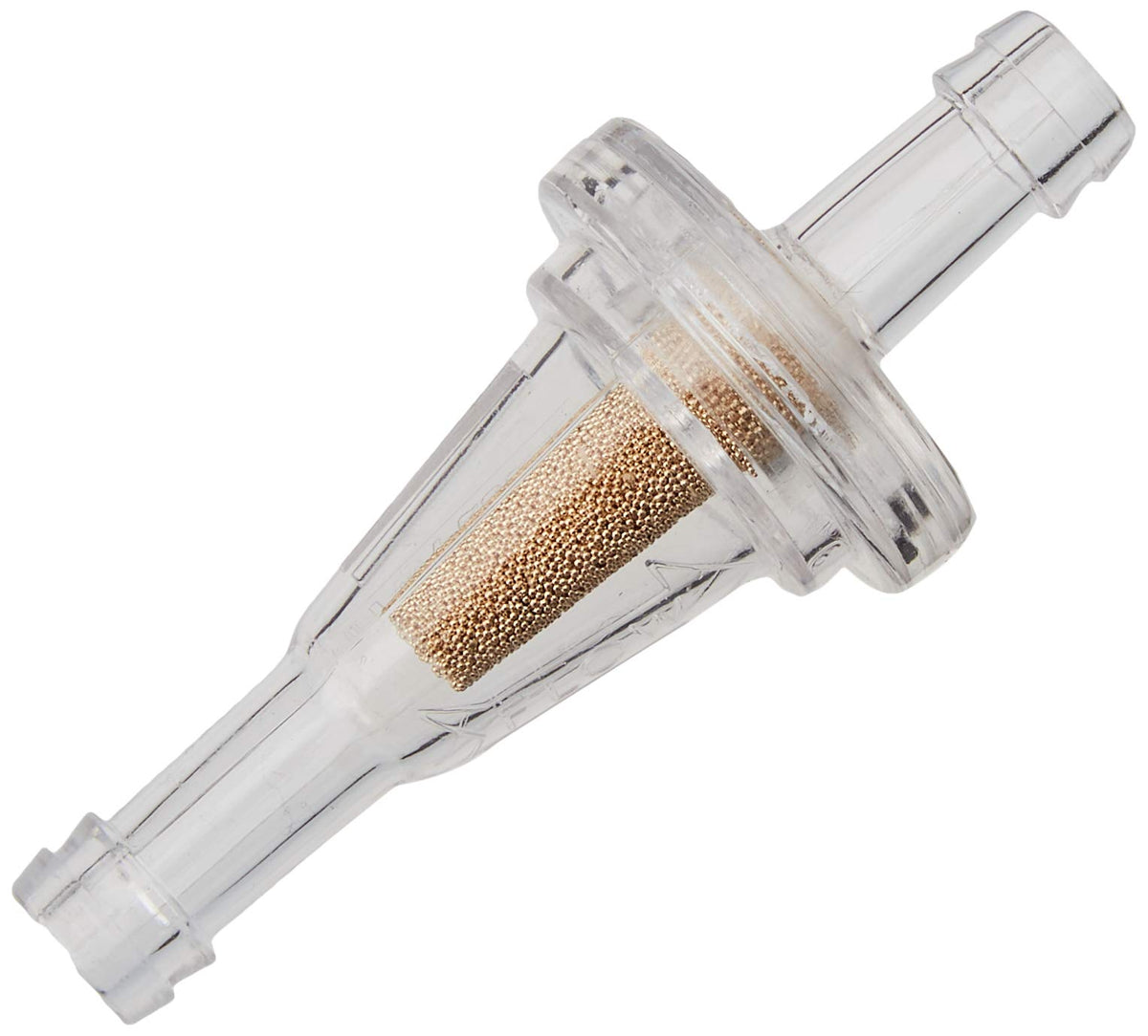 K&N 81-0221 front view showing compact inline filter and flange, durable and serviceable