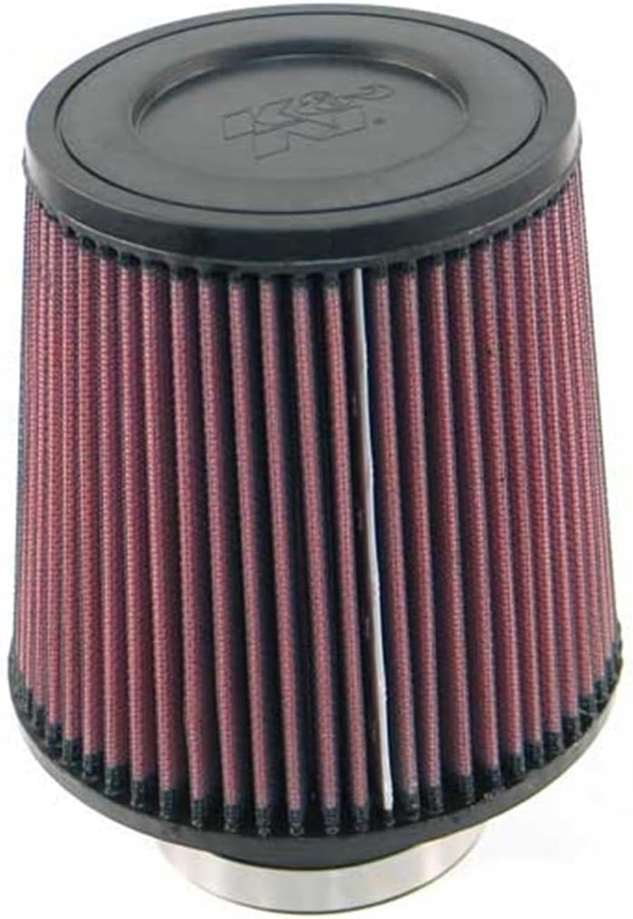 K&N front view of clamp-on filter showing shape and fit benefits