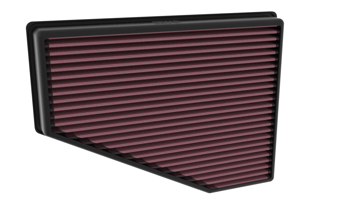K&N close-up of cotton gauze media showing filtration and airflow advantage