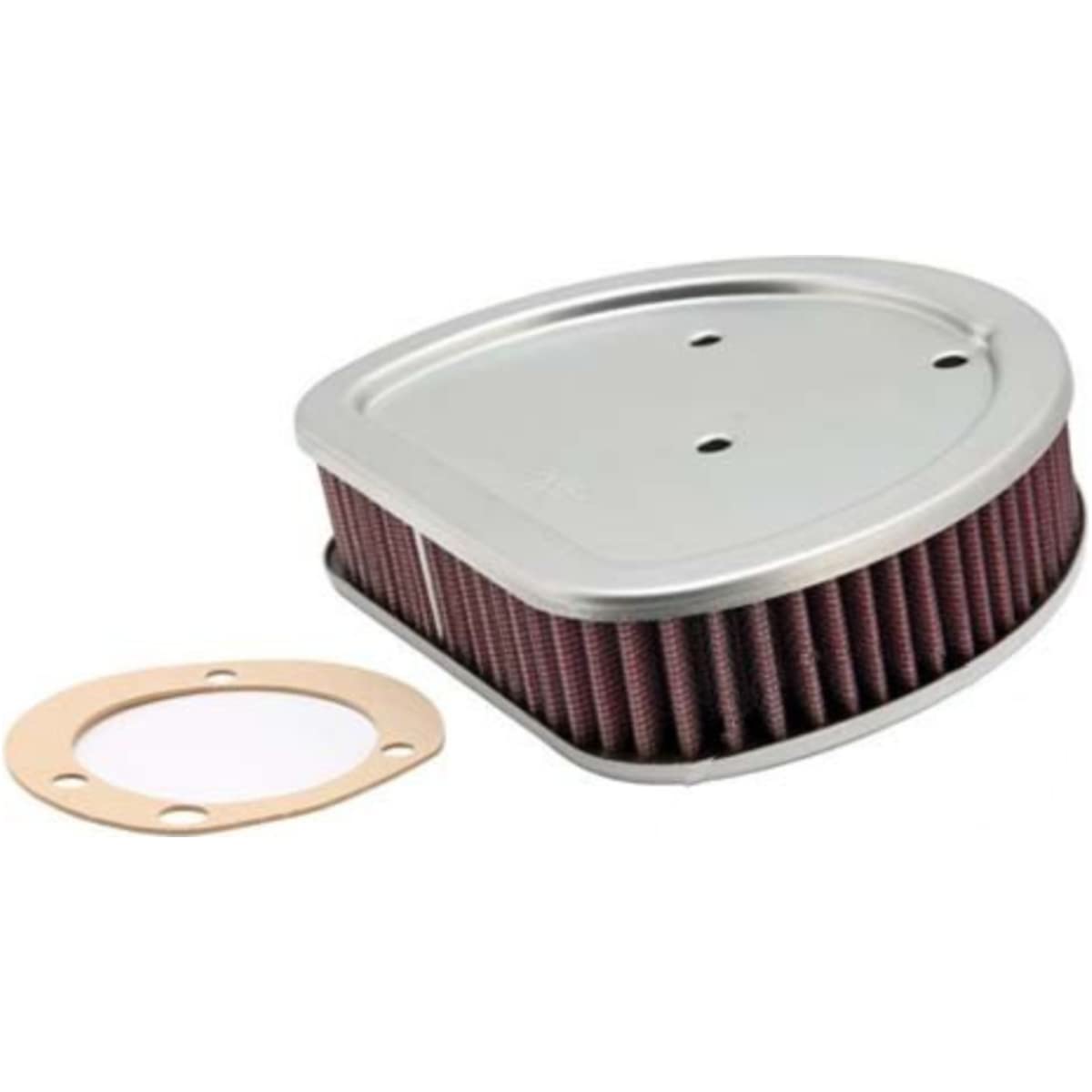 K&N front view of filter showing shape and fit for easy installation