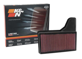 K&N front view of filter showing shape and fit benefits