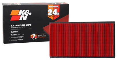 K&N front packaging view showing clear product identity and fitment benefit