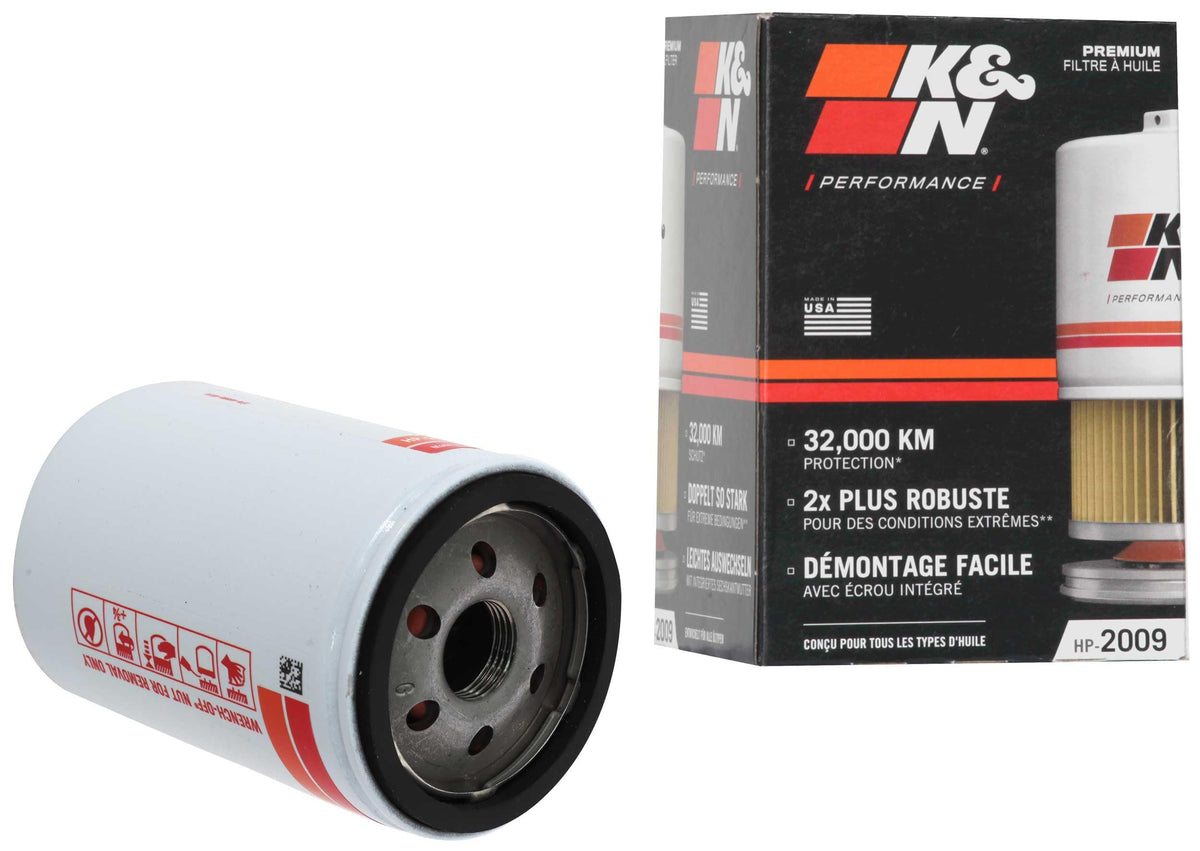 K&N front canister showing durable construction for long-lasting protection