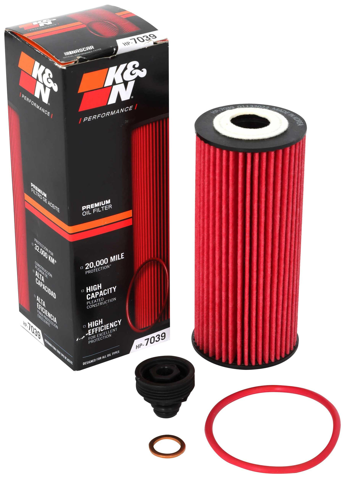 K&N front canister showing durable construction and easy fit for improved protection