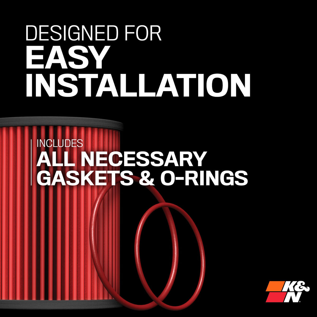 K&N filter installed in Mercedes engine bay demonstrating easy fitment