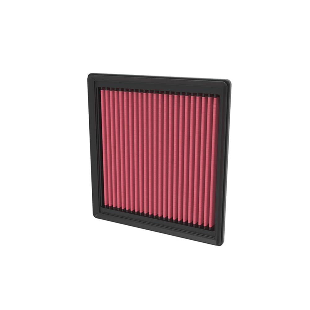 K&N filter installed in engine bay demonstrating direct-fit convenience benefit
