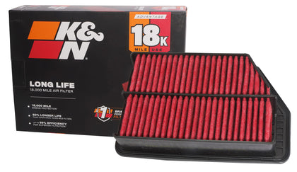 K&N KNA-2451 front view showing product packaging and fitment benefits