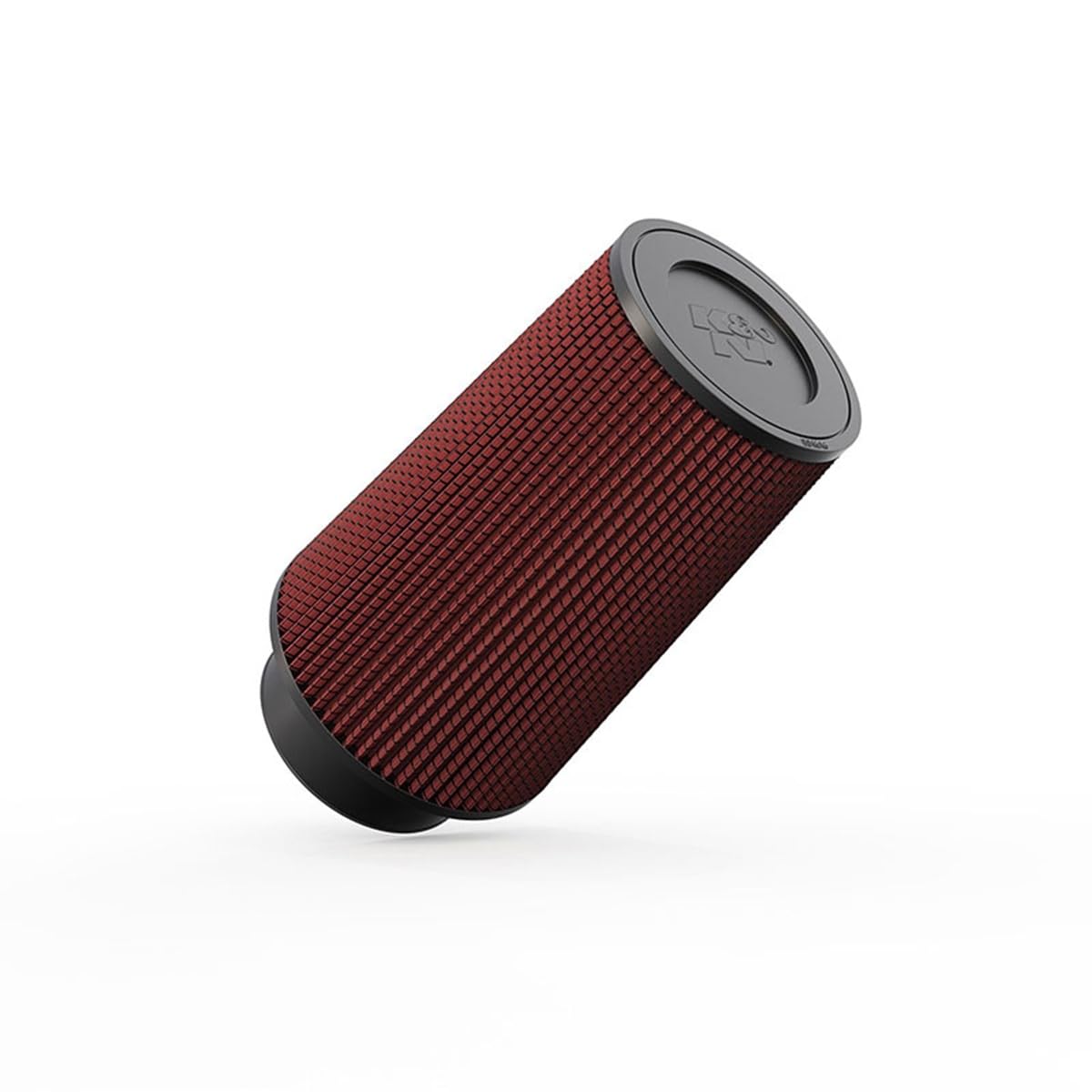 K&N front view showing tapered cone and wide inlet for improved airflow