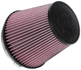 K&N RU-1042 front view showing tapered cone and pleated media for improved airflow
