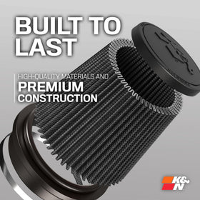 K&N RU-3112HBK installed with hose clamp showing easy, tool-minimal installation