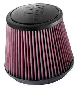 K&N RU-5173 front view showing cone shape and pre-oiled media for better airflow