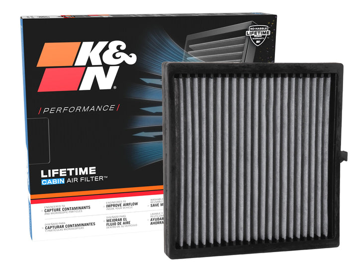 K&N VF2055 front view showing filter shape and fit for quick identification and proper airflow