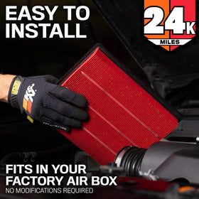 K&N KNF-0644 edge seal detail ensuring proper sealing and protection